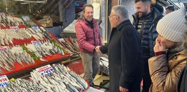 BAŞKAN BÜYÜKKILIÇ’TAN BALIKÇI ESNAFINA ZİYARET