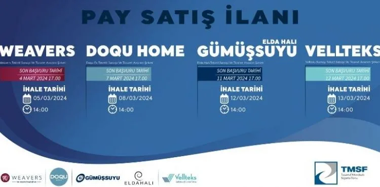 DoquHome, Gümüşsuyu Halı ve Vellteksİhaleyle Yatırımcılarını Bekliyor