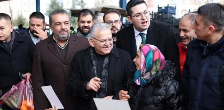 BAŞKAN BÜYÜKKILIÇ, İLDEM PAZARI ESNAFI İLE BULUŞTU