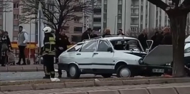 Erkilet’te trafik kazası: 2 yaralı