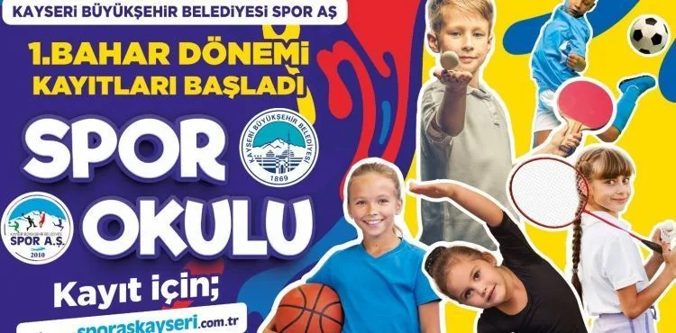 BÜYÜKŞEHİR SPOR A.Ş. 1’İNCİ BAHAR DÖNEMİ SPOR OKULLARI KAYITLARI BAŞLADI