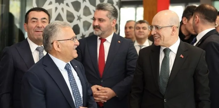 HAZİNE VE MALİYE BAKANI ŞİMŞEK’TEN BAŞKAN BÜYÜKKILIÇ’A ZİYARET