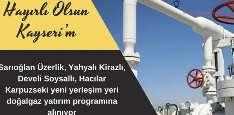Üzerlik, Kirazlı, Soysallı ve Karpuzseki’ne doğalgaz geliyor