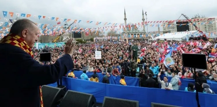 CUMHURBAŞKANI ERDOĞAN’DAN BÜYÜK MİTİNGDE “KAYSERİ” ÖVGÜSÜ