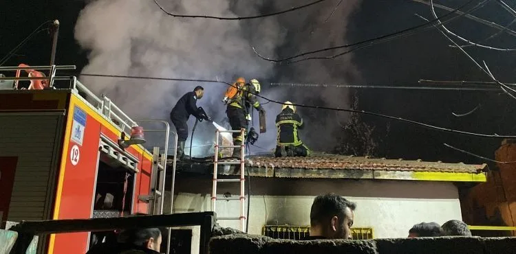 Müstakil evde yangın çıktı