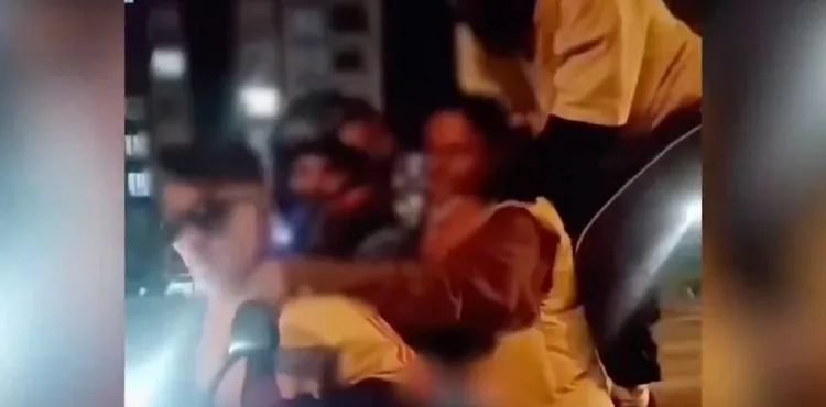 Trafiği tehlikeye atan motosiklet sürücüsü yakalandı