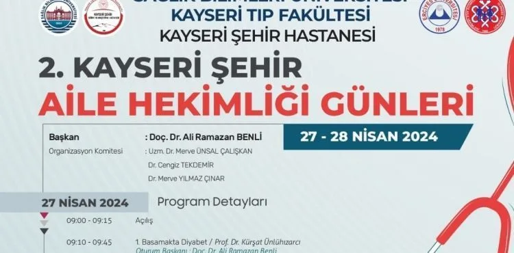 Kayseri’de 2.Aile Hekimliği Günleri düzenlenecek