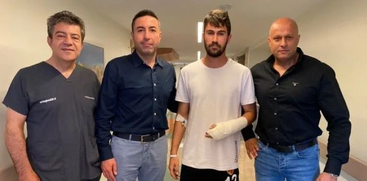 Kayserisporlu genç kaleci sol el bileğinden ameliyat oldu