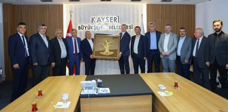 BAŞKAN BÜYÜKKILIÇ, MOBİLYACILAR ODASI, KAFKAS DERNEĞİ VE MÜSİAD HEYETİNİ AĞIRLADI