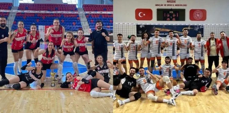 Kayseri Cimnastik Kulübü ve Melikgazi Belediyespor Voleybol 2’nci Ligine yükseldi