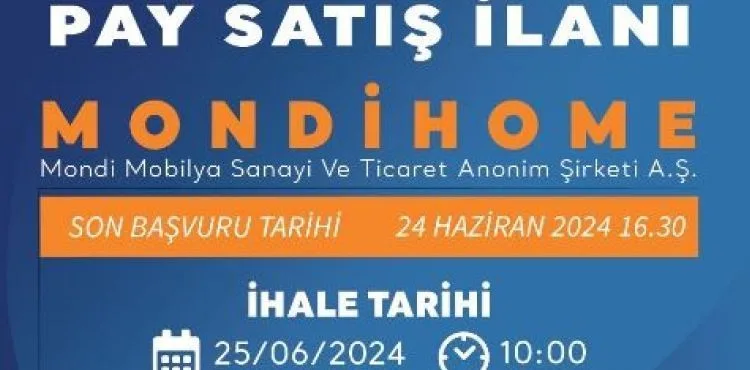 MONDİHOME SATIŞA ÇIKTI!