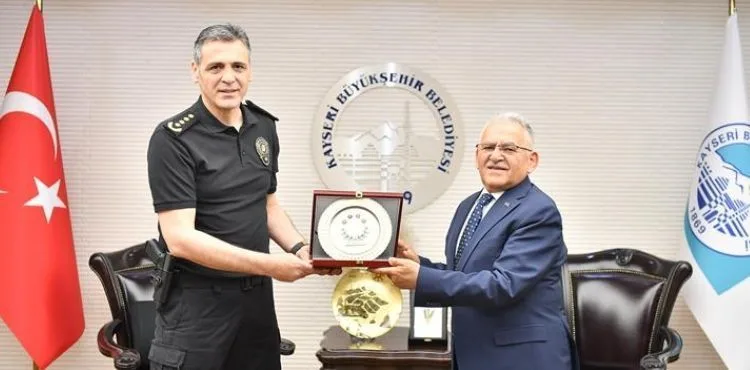 BAŞKAN BÜYÜKKILIÇ, İL EMNİYET MÜDÜRÜ AYDIN’I AĞIRLADI