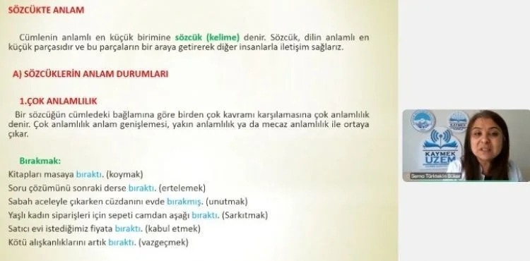 BÜYÜKŞEHİR KAYMEK UZEM’DE KPSS LİSANS ÜCRETSİZ ONLİNE DERSLERİNE YOĞUN İLGİ
