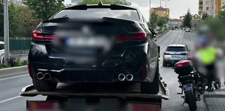 Trafiği tehlikeye düşüren sürücüye 115 bin 830 TL para cezası