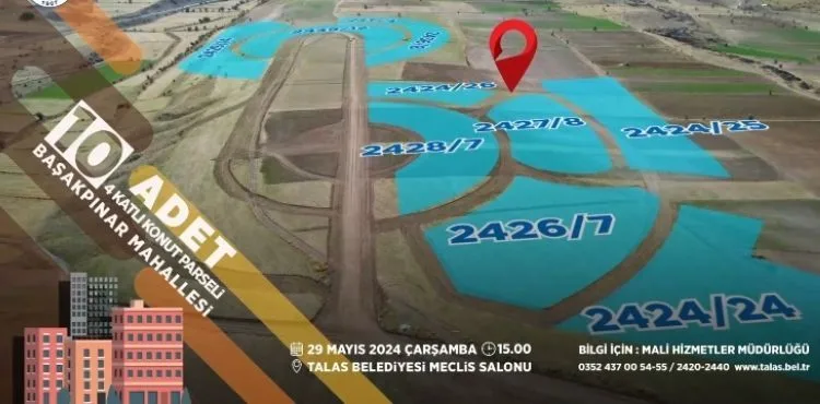 TALAS BELEDİYESİ’NDEN YENİ YATIRIM FIRSATLARI