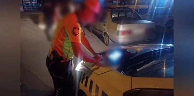 Drift atan sürücüye 32 bin 233 lira para cezası uygulandı