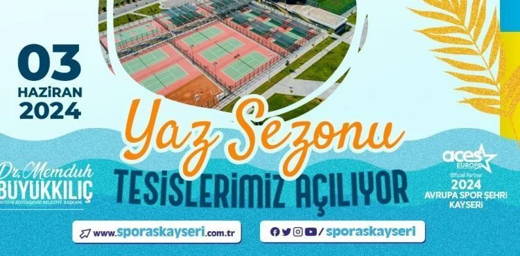 BÜYÜKŞEHİR TESİSLERİNDE “YAZ SEZONU” BAŞLADI