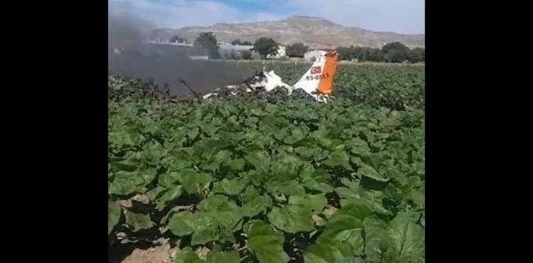 Kayseri'de eğitim uçağı araziye düştü