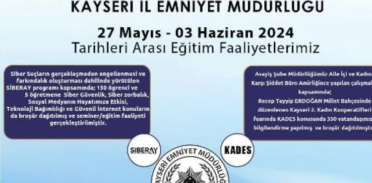 Polis ekipleri bir haftada bin 415 öğrenciye bilgilendirme faliyetinde bulundu