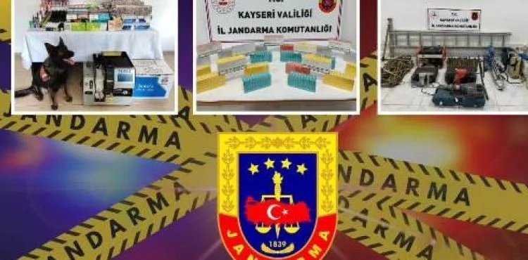Kayseri’de Jandarma ekipleri 1 ay içinde 385 kişiye işlem yaptı
