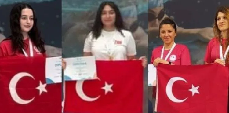 Kayserili yüzücüler Azerbaycan’dan madalya ile döndü