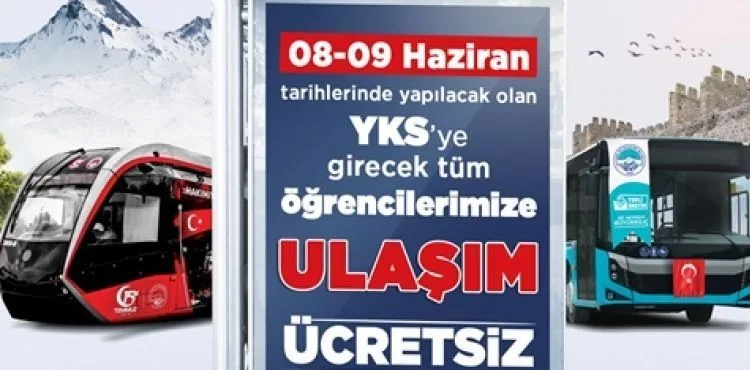 BAŞKAN BÜYÜKKILIÇ, YKS’YE GİRECEK ADAYLARA BAŞARILAR DİLEDİ