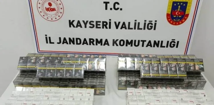 450 paket Bandrolsüz sigara ele geçirildi