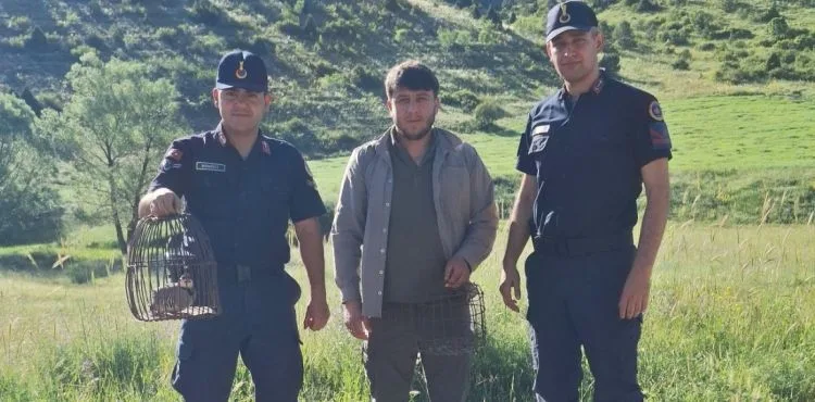 Yasa dışı keklik avı yapan şahıs suçüstü yakalandı