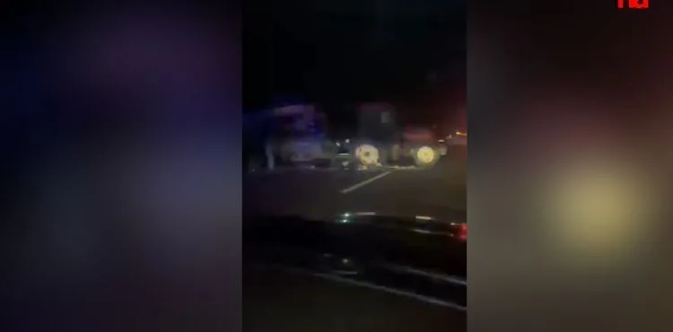 Kayseri - Nevşehir yolunda traktöründe karıştığı kazada yaralılar var