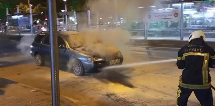 LPG’li araçtan alevler yükseldi