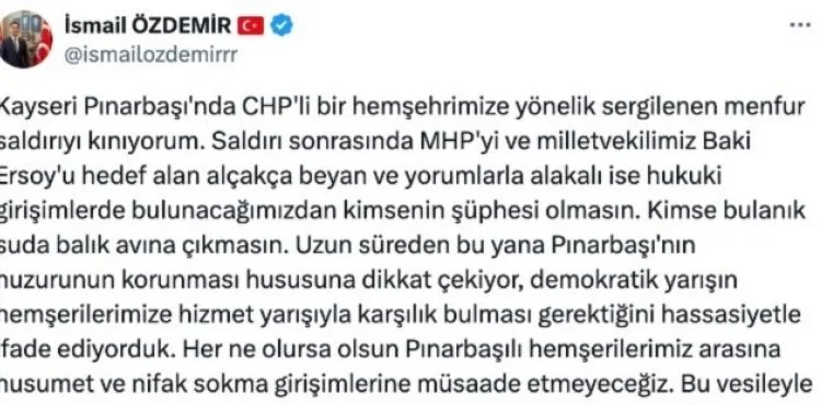 “Kimse bulanık suda balık avına çıkmasın”