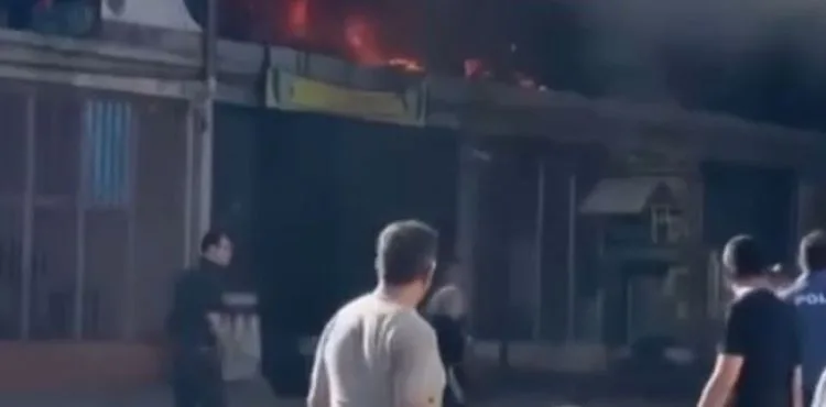 Demirciler sitesinde yangın
