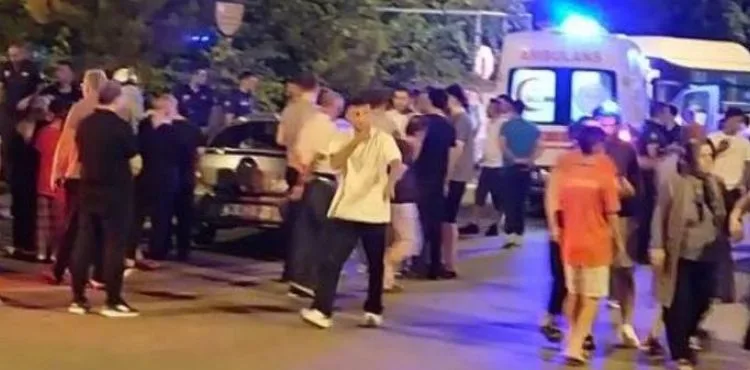 Kontrolden çıkan araç takla attı