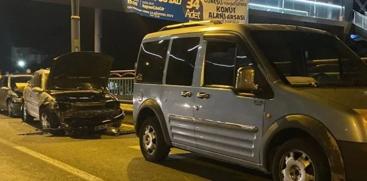 Beş aracın karıştığı kazada 3 hafif yaralı
