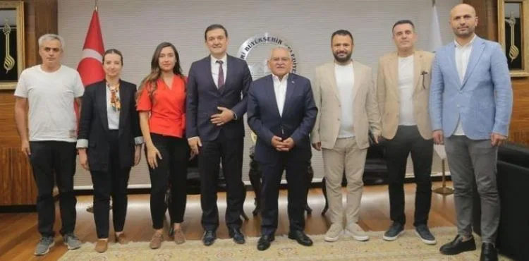 BAŞKAN BÜYÜKKILIÇ’A, İNŞAAT MÜHENDİSLERİ ODASI BAŞKANI ARI’DAN ZİYARET