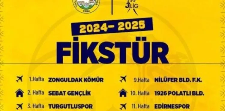 Talasgücü Belediyespor’un fikstürü çekildi