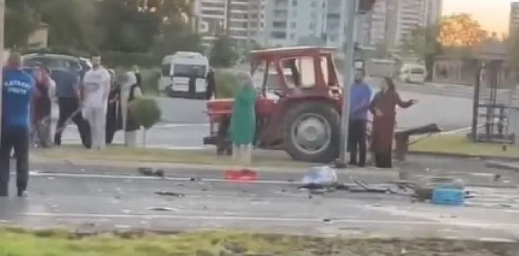 Havalimanı kavşağında trafik kazası: 1 ölü 1 yaralı