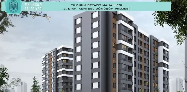 MELİKGAZİ BELEDİYESİ YILDIRIM BEYAZIT’TA 2. ETAP KENTSEL DÖNÜŞÜM KONUTLARI’NIN TEMELİNİ ATIYOR