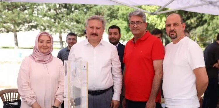 BAŞKAN PALANCIOĞLU TEKNOFEST ÖNCESİ STANTLARI ZİYARET ETTİ