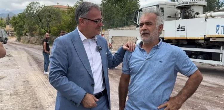 BAŞKAN ÖZDOĞAN, 200 MİLYON TL'LİK DERE ISLAHI ÇALIŞMALARINI YERİNDE İNCELEDİ