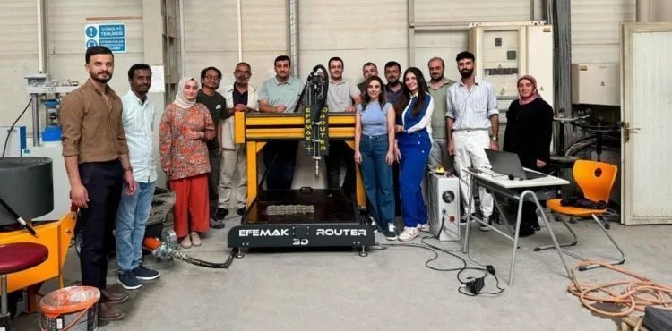 ERÜ, 3D Beton Yazıcı ile Üretilebilen Çevre Dostu Yapı Malzemeleri Geliştirecek