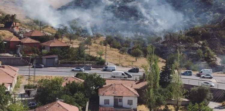 Esentepe ve Altınoluk’ta boş arazilerde yangın