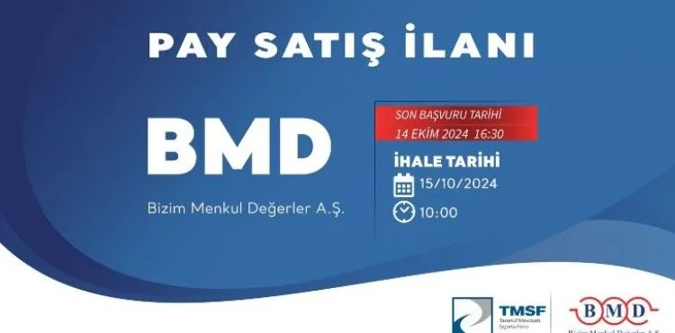 BİZİM MENKUL DEĞERLER YENİDEN İHALE SÜRECİNDE!