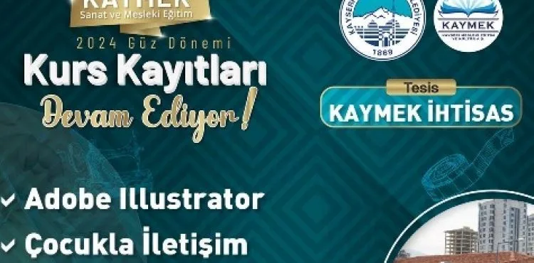 BÜYÜKŞEHİR KAYMEK’İN BİRBİRİNDEN ÖZEL KURSLARI BÜYÜK İLGİ GÖRÜYOR