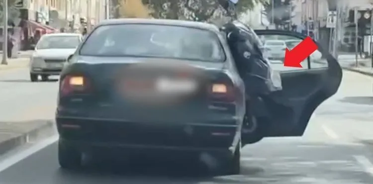 Araç ile motosiklet taşıyan sürücüye 2 bin 886 lira ceza