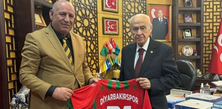 Bahçeli, Diyarbakır İl Başkanı Arslan ve Diyarbakırspor Başkanı Akyol'u kabul etti