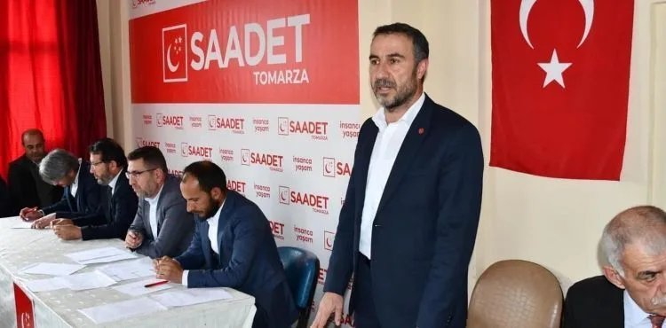 Saadet Partisi Tomarza 9. Olağan Kongresi'nde Bir Araya Geldi