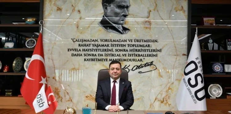 Kayseri OSB Başkanı Mehmet Yalçın’dan 10 Kasım mesajı