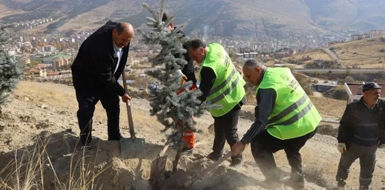 YAHYALI’DA BİNLERCE FİDAN TOPRAKLA BULUŞTU