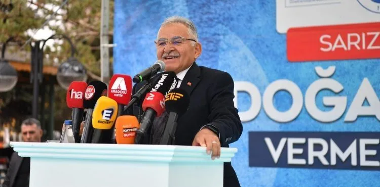 SARIZ’DA DOĞAL GAZ ATEŞİNİ YAKAN BÜYÜKKILIÇ: "VATANDAŞI ÖDÜLLENDİRMEK HİZMETLE OLUR"
